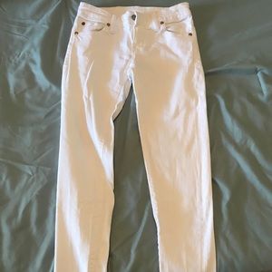 White Ralph Lauren Skinny Crop Jeans